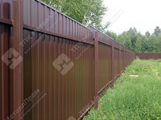 Профнастил С-8 п/э RAL 8017 (шоколад) двухсторонний 0,5 мм