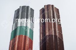 Штакетник металлический Австрийская Плетенка 115 мм, Порошковая покраска, ДВУХСТОРОННЕЕ покрытие оцинкованного штакетника Antique Chameleon (Антик Хамелеон)