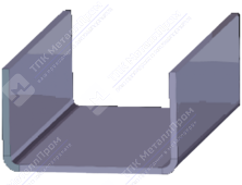 Гнутый П-образный профиль (швеллер) 90х30х3 мм
