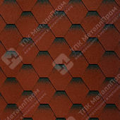 Гибкая черепица Shinglas Самба Однослойная (Рубин)