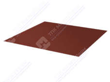Лист с полимерным покрытием 0,45 ТУ ПЭ в пленке RAL3011 коричнево-красный
