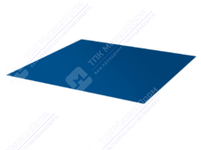 Лист с полимерным покрытием 0,45 мм ПЭ в пленке RAL5005 сигнально-синий