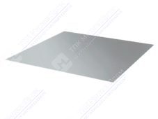 Лист с полимерным покрытием 0,5 мм ПЭ в пленке RAL9006 белый алюминий