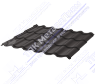 Металлочерепица МЧ2 Монтеррей 0,5 ПЭ RAL8019 темный шоколад