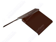 Планка конька плоского простого 190 190 0,4 2м стандарт ПЭ RAL8017 шоколад К-511