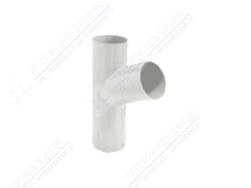 Тройник трубы GrandLine 100 металл RAL9003 сигнально-белый