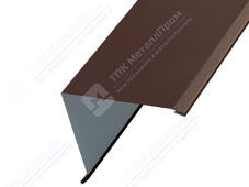 Планка угла наружный 115 115 0,45 2м стандарт матовый ПЭ RAL8017 шоколад К-505