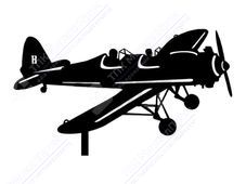 Флюгер BORGE Самолет 700 435 RAL9005 черный антрацит