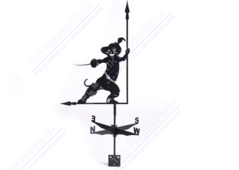 Флюгер BORGE Кот в сапогах 700 435 RAL9005 черный антрацит