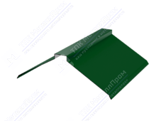 Планка конька плоского 150 150 0,45 2м стандарт ПЭ RAL6005 зеленый мох К-512