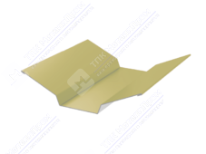 Планка ендовы верхняя 86 80 0,45 2м стандарт ПЭ RAL1014 слоновая кость К-508