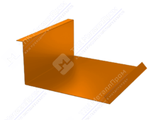Планка примыкания нижняя 122 250 0,45 2м стандарт ПЭ RAL2004 оранжевый К-502