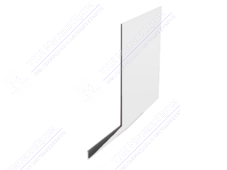 Планка карнизная 100 65 0,45 3м стандарт ПЭ RAL9003 сигнально-белый К-509
