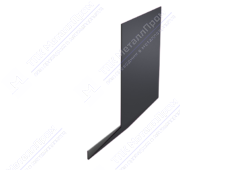 Планка карнизная 100 65 0,45 2м стандарт ПЭ RAL7024 серый графит К-509