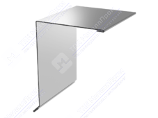 Планка ветровой доски 95 120 15 0,45 3м стандарт ПЭ RAL7004 сигнально-серый К-507