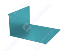 Планка примыкания верхняя 145 250 0,45 3м стандарт ПЭ RAL5021 морская волна К-501