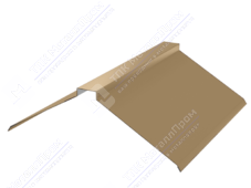 Планка конька плоского 150 150 0,45 2м стандарт ПЭ RAL1015 светлая слон кость К-512