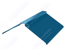 Планка конька плоского 150 150 0,45 2м стандарт ПЭ RAL5015 синее небо К-512