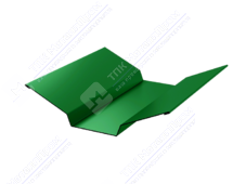 Планка ендовы верхняя 86 80 0,45 3м стандарт ПЭ RAL6029 зеленая мята К-508