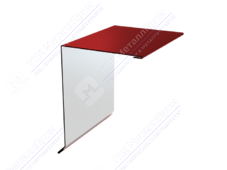 Планка торцевая 95 120 15 0,4 2м стандарт ПЭ RAL3011 коричнево-красный К-506