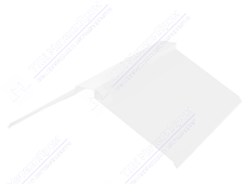 Планка конька плоского 150 150 0,4 2м стандарт ПЭ в пленке RAL9003 сигнально-белый К-512