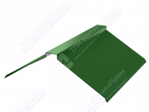 Планка конька плоского простого 190 190 0,4 2м стандарт ПЭ RAL6029 зеленая мята К-511