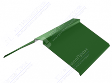 Планка конька плоского 190 190 0,45 2м стандарт ПЭ RAL6029 зеленая мята К-512