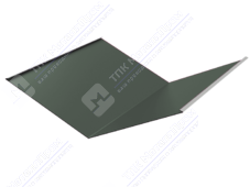 Планка ендовы нижняя 298 298 0,4 2м стандарт ПЭ RAL7005 темно-серый К-510